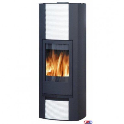 Печь-камин Turku АКВА черная сталь, с теплообменником_0 Печь-камин Turku АКВА черная сталь, с теплообменником_0
