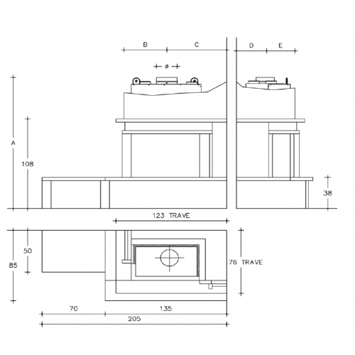 Каминная облицовка Piazzetta Viareggio_1 Каминная облицовка Piazzetta Viareggio_1