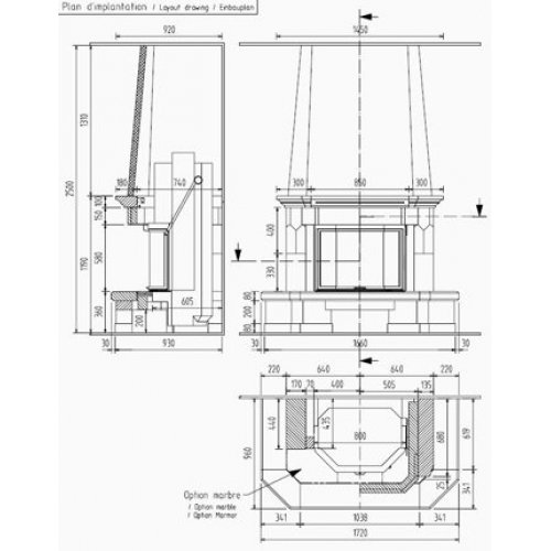 Каминная облицовка Richard Le Droff Andromede_1 Каминная облицовка Richard Le Droff Andromede_1