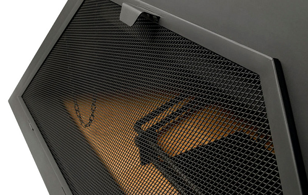 Камин Madrid, наклонная труба влево, черный (Traforart)_1 Камин Madrid, наклонная труба влево, черный (Traforart)_1