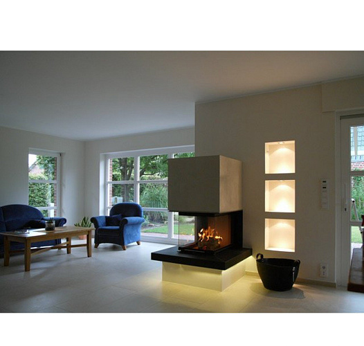 Brunner panorama-kamin 42/42/42/42, рамка узкая черная_2 Brunner panorama-kamin 42/42/42/42, рамка узкая черная_2