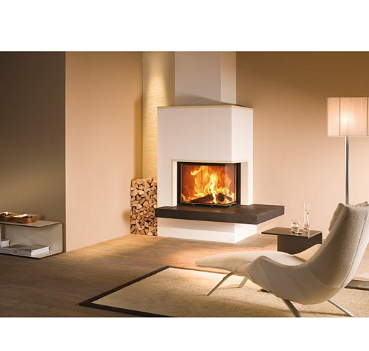 Brunner eck-kamin 51/52/52 side-opening, стальной дымосборник 45?, нержавеющие рамки_2 Brunner eck-kamin 51/52/52 side-opening, стальной дымосборник 45?, нержавеющие рамки_2